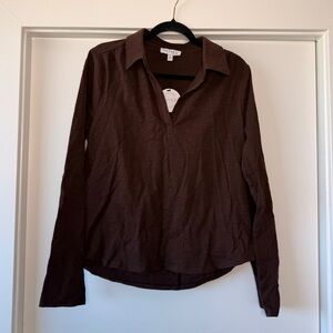 NWT Casual Brown Shirt